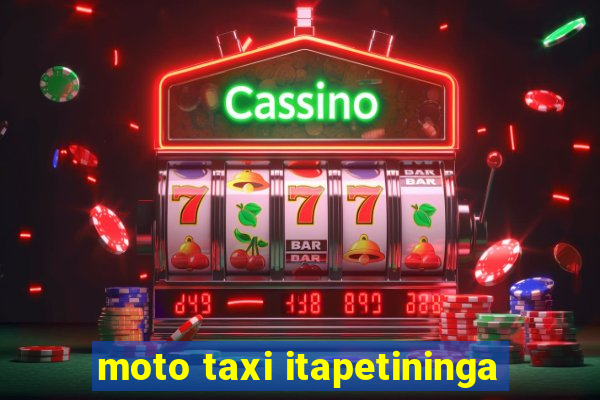 moto taxi itapetininga